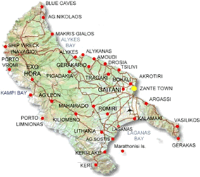 Map of Zante